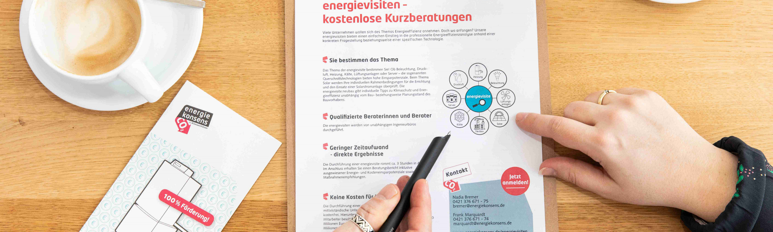 Beratungssituation zu den energievisiten