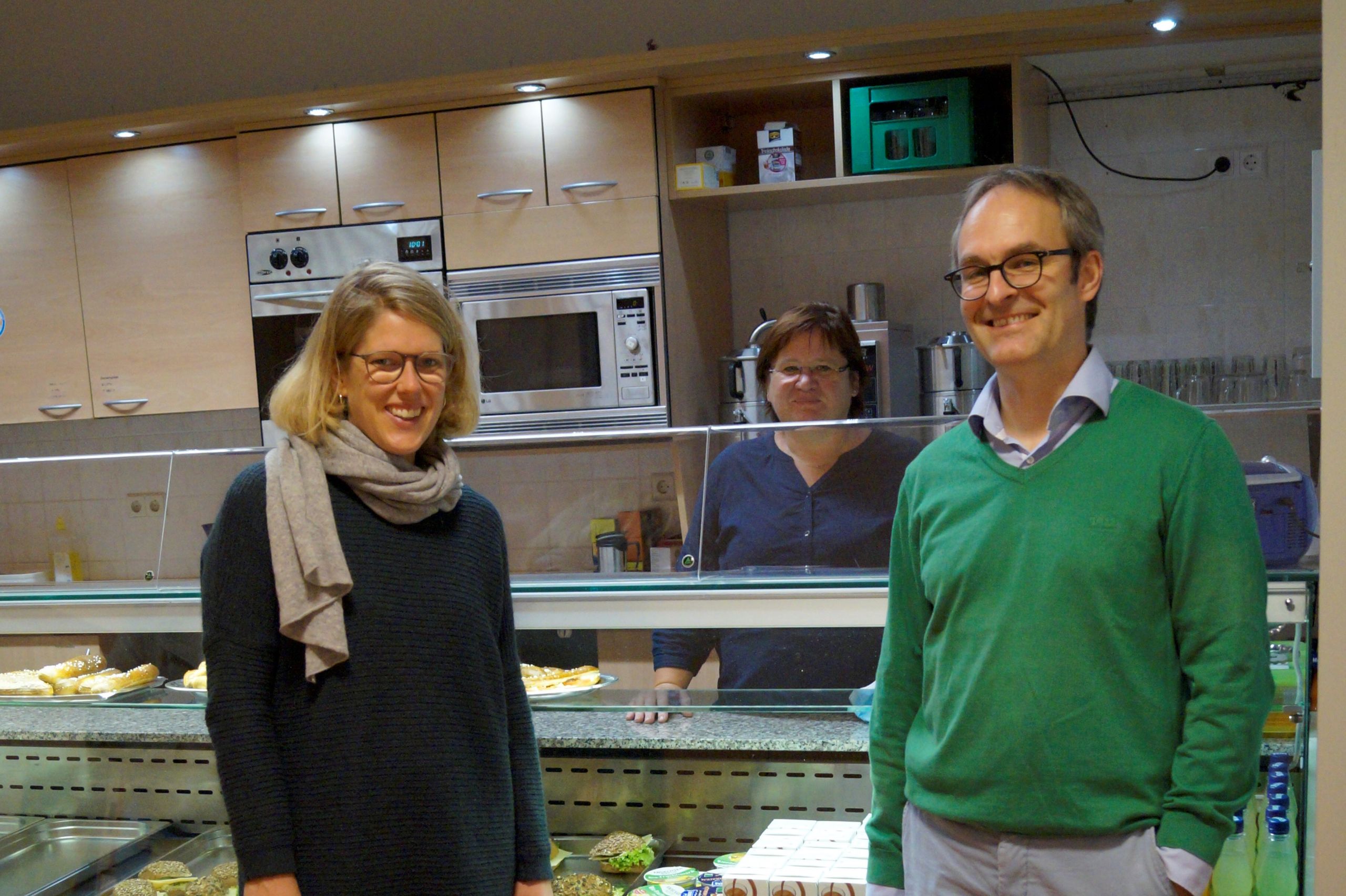 Begehung der Cafeteria im Schulzentrum Blumenthal