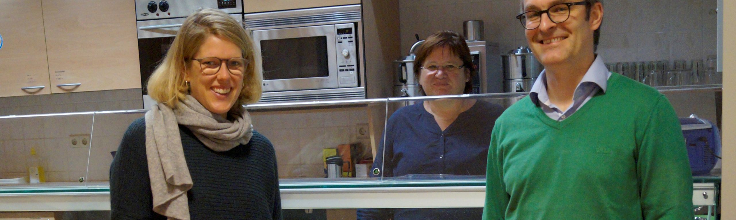Begehung der Cafeteria im Schulzentrum Blumenthal